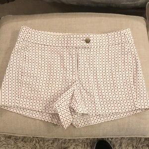 J crew red and blue polka dot shorts. Size 0